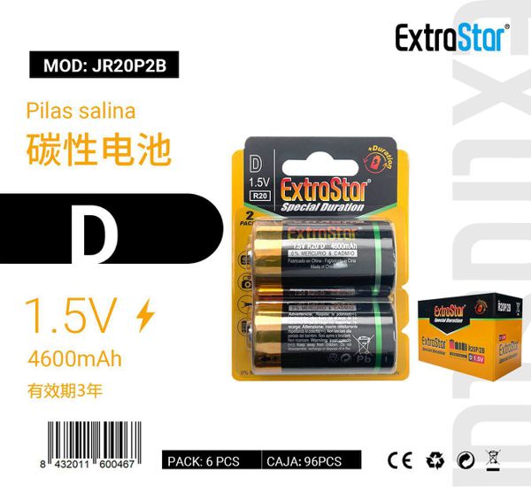 Pilas extra r20 d