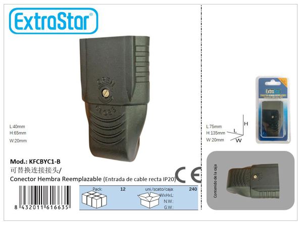 Base enchufe plano