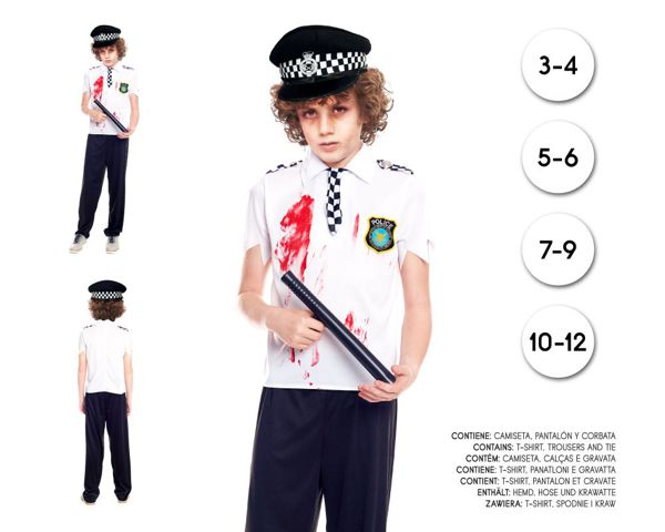 Policia niño zombie 5/6