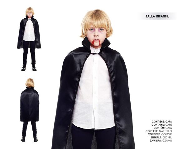 Capa vampiro neg 90cm