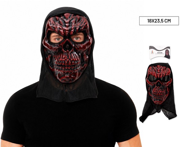 Mascara skull ojo tela