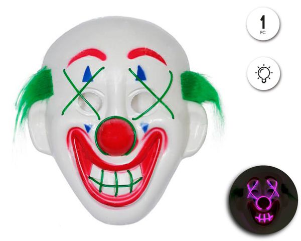 Mascara payaso luz