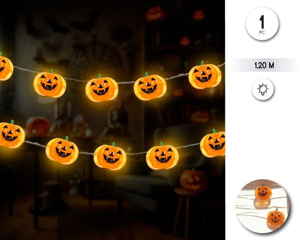 Guirnalda luz mini calabazas