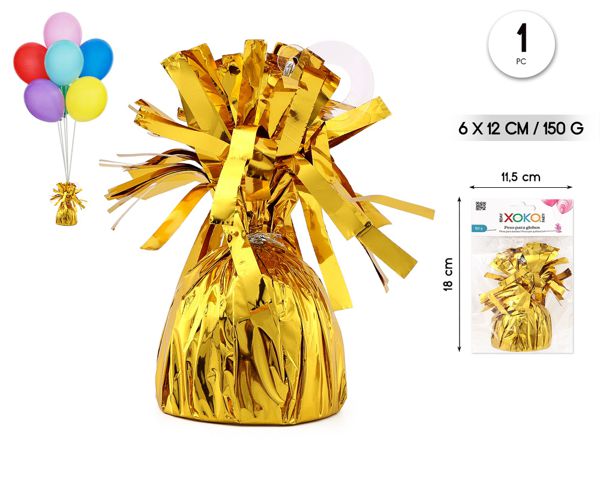 Peso para globos oro