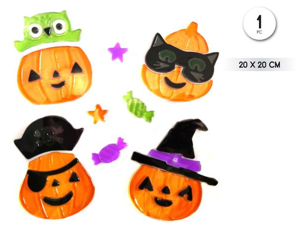 Pegatina gel calabaza