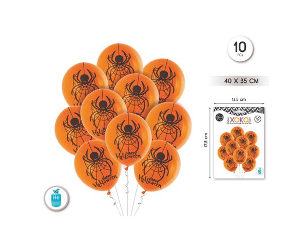 Globos spider 10 unid