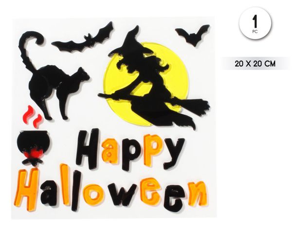 Pegatina gel happy hlw