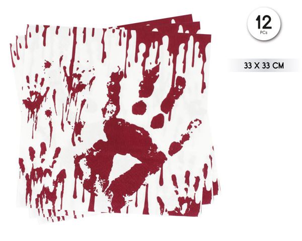 Servilleta hlw sangre 12pc