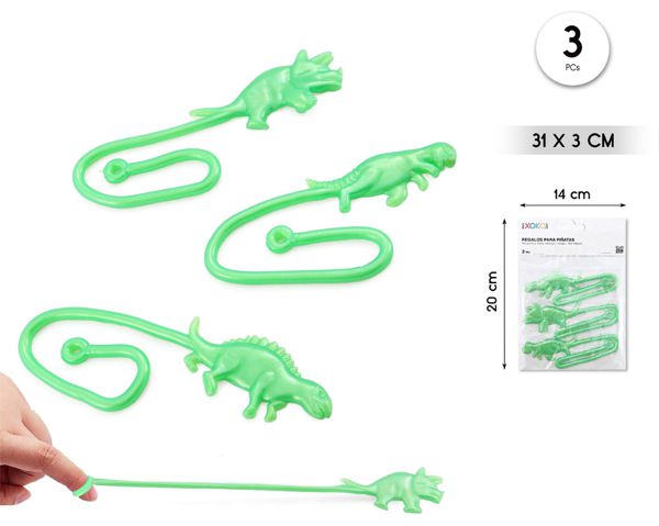 Pack pinata sticky dino 3pc
