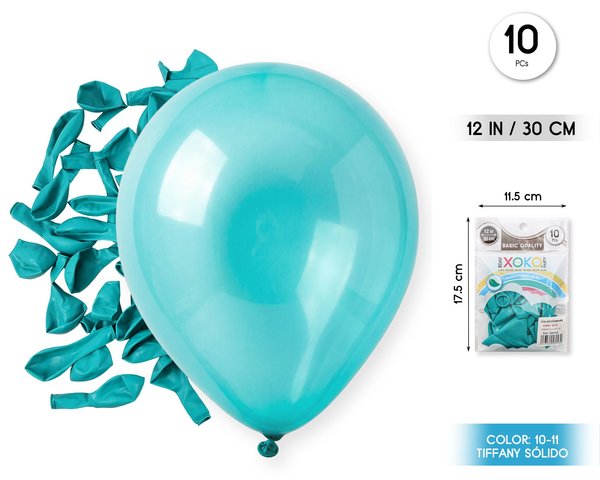 Globos 10pc 2.2g 25cm tiffany