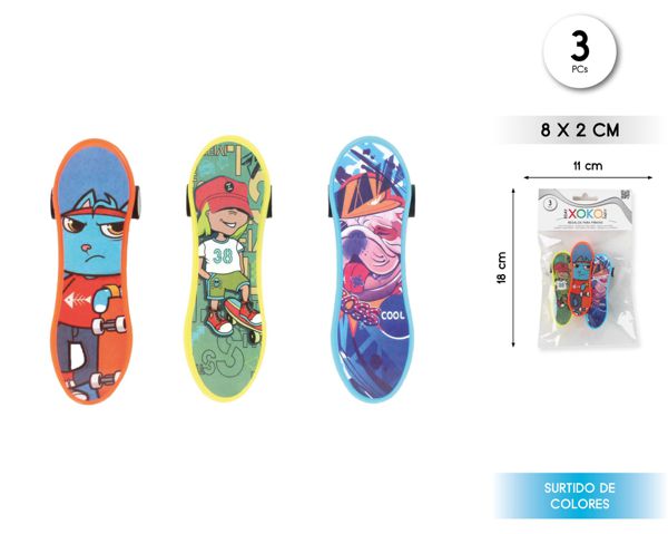 Pack mini monopatines retroceso 3pcs