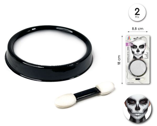 Maquillaje al agua blanco