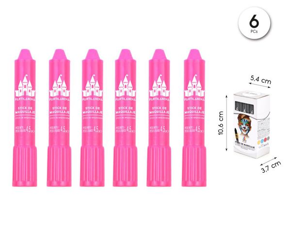 Face stick rosa fluorescente