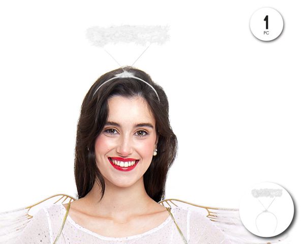Corona de angel blanco