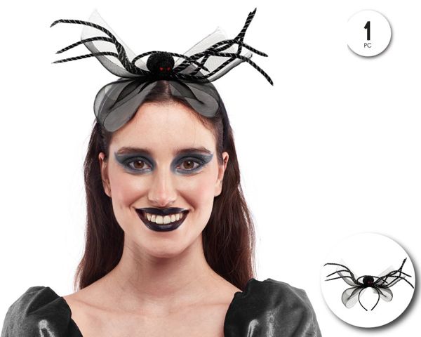 Diadema lazo con araña