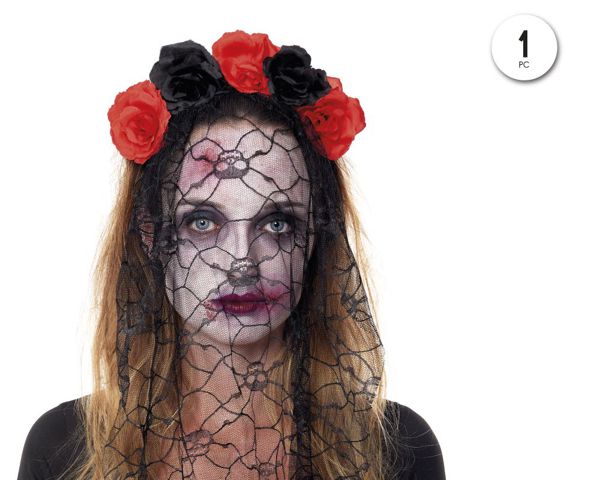 Diadema rosas catrina