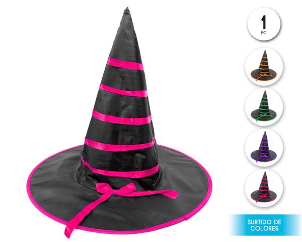 Sombrero de bruja rayas