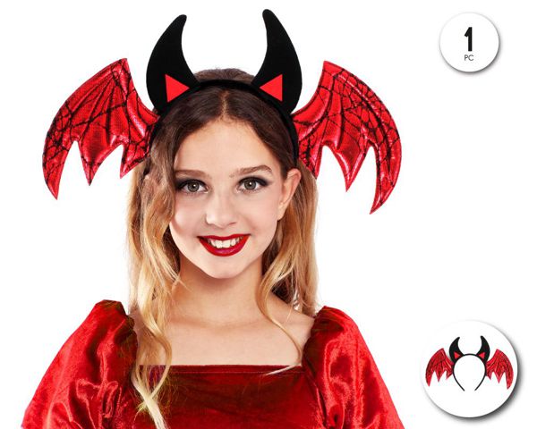 Diadema bat con cuerno