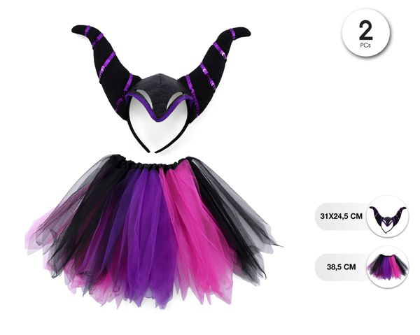 Set tutu diablesa bicolor 2pcs