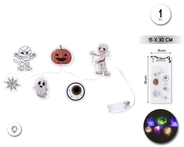 Pegatina gel led figuritas hlw
