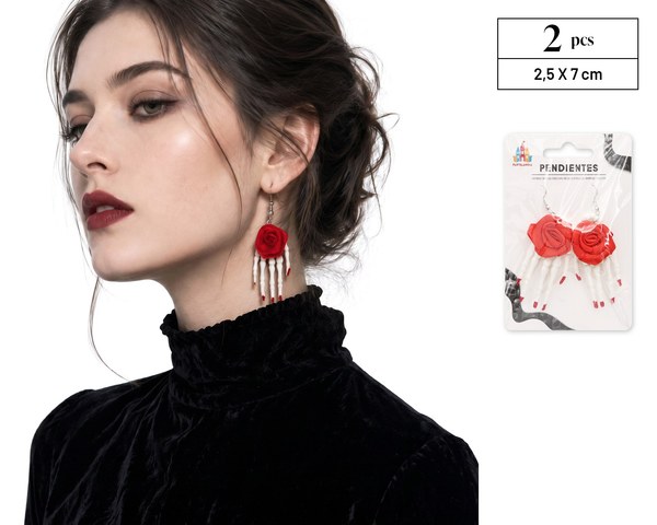 Pendientes bones roses