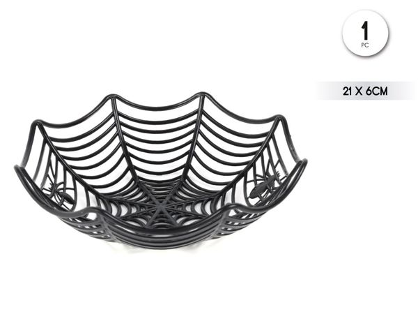 Cesta spiderweb 21*6cm negra