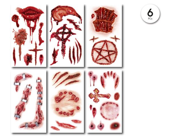 Halloween tatoo 6,8cm surtido 4