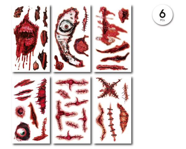 Halloween tatoo 6,8cm surtido 5