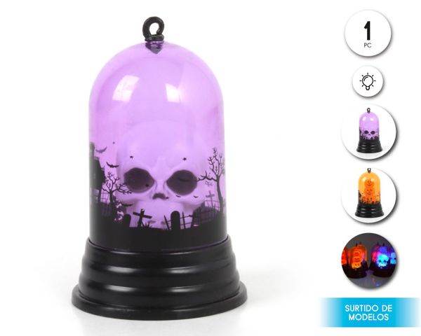 Adorno halloween surtido con luz