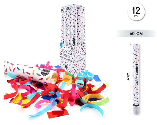 Cañon confetti festivo 60cm