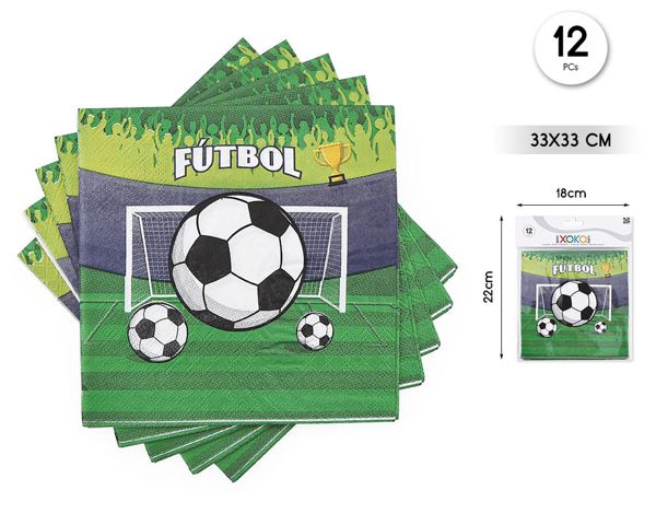 Servilleta futbol 12pcs