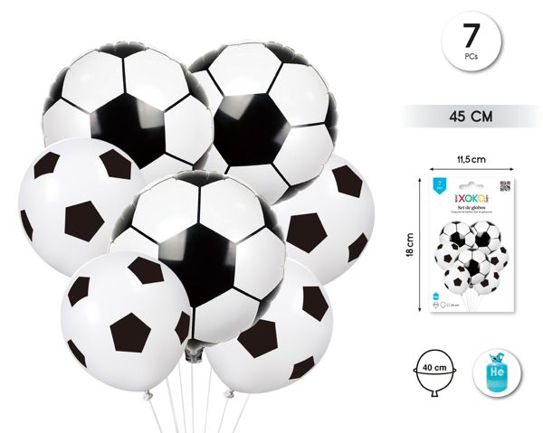 Set globo futbol 7pcs