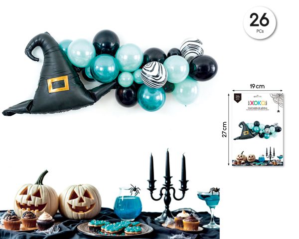 Guirnalda de globos halloween 26pcs