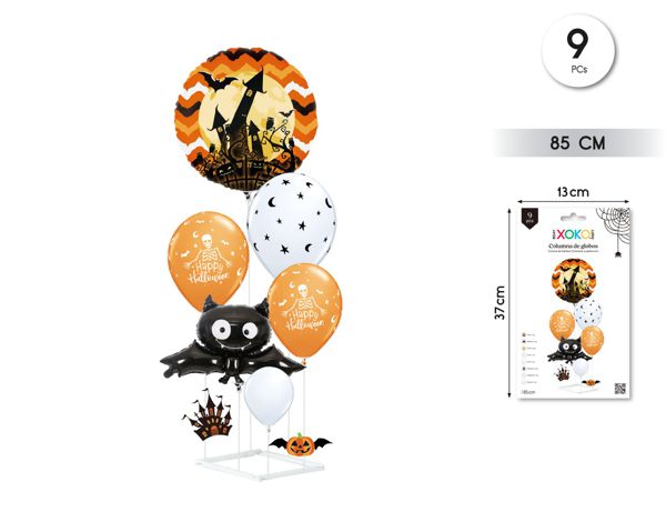 Set columna globos halloween 9pcs