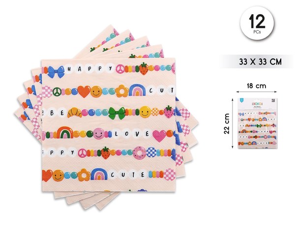 Servilleta flore 12pcs