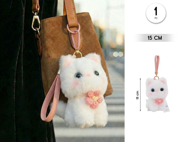 Colgante perfumado para bolso gatito 12cm