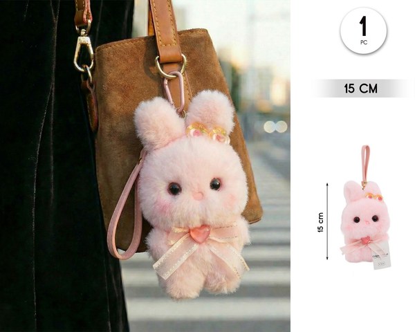 Colgante perfumado para bolso conejito 15cm