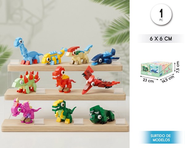 Mini serie bloques de construccion 10 en 1 dino