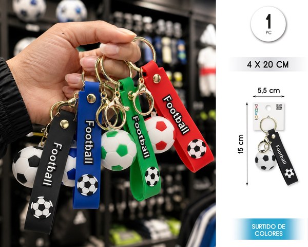 Llavero futbol 4*20cm surtido