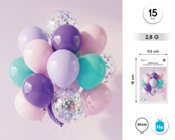Set globo kpop party 15pcs 2.8g