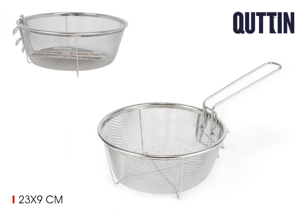 # -48- freidora metal 23cm plegable qutti