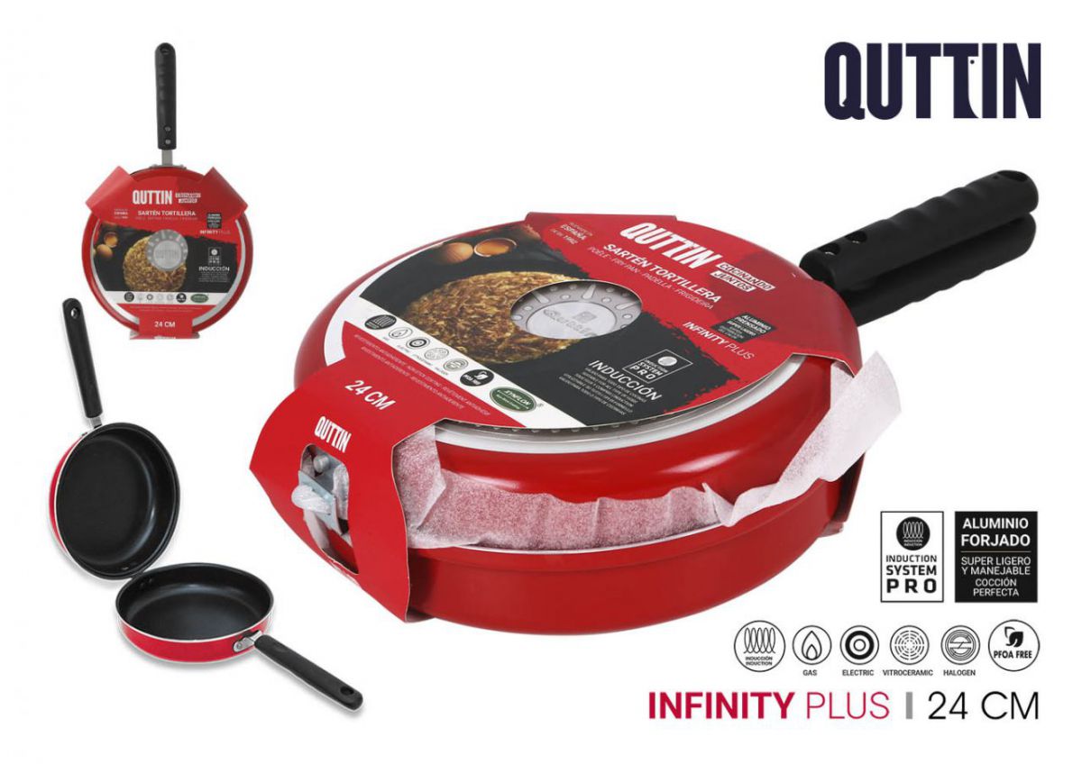 Sarten tortillera 24cm infinity plu quttin
