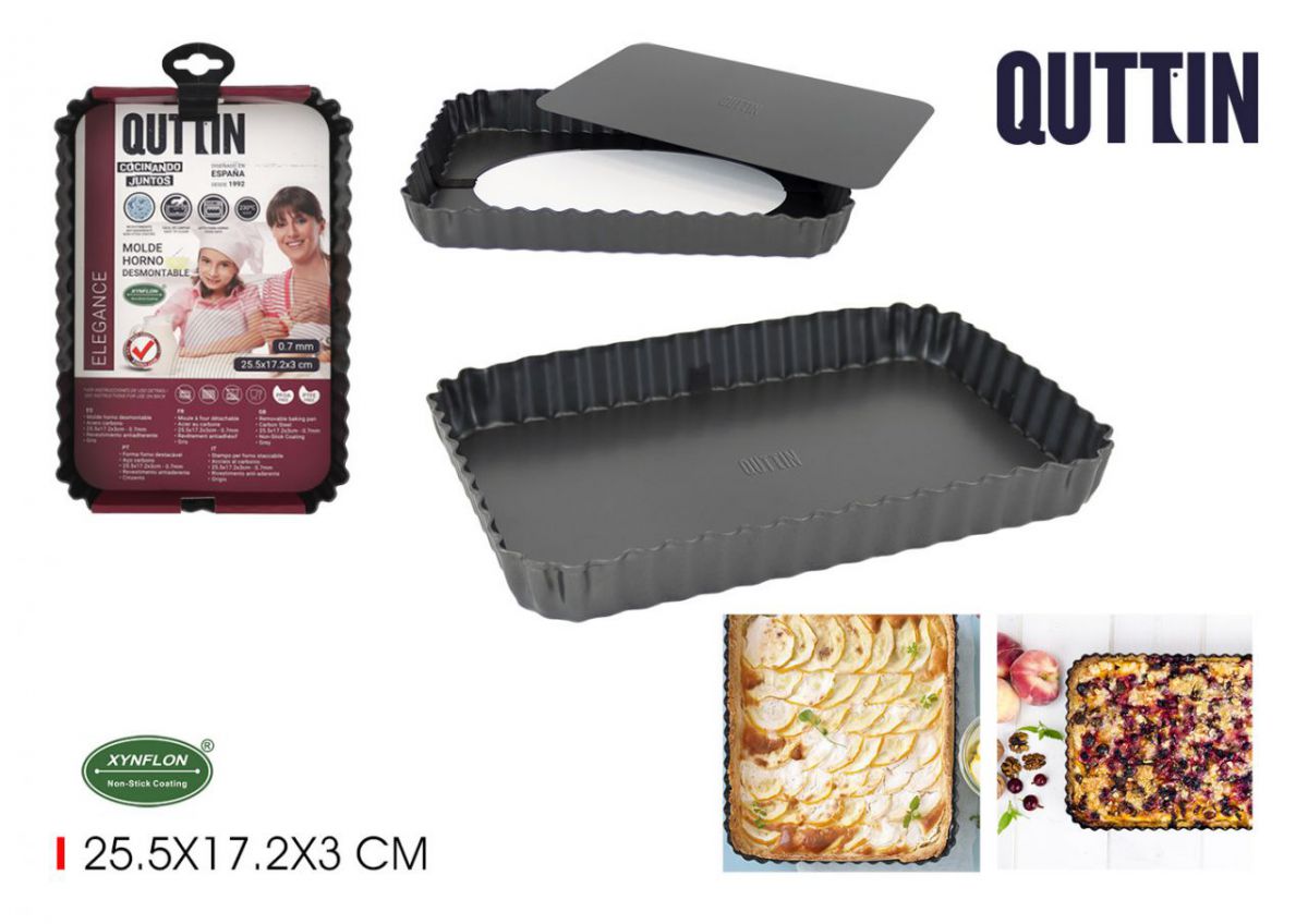Molde horno desmont. 25.5x17.2x3cm quttin