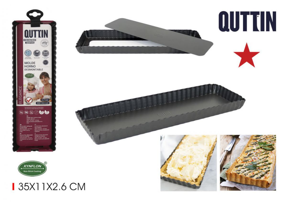 Molde horno desmont. 35x11x2.6cm quttin