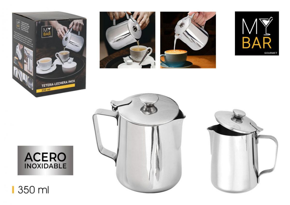 Tetera-lechera acero 350ml my bar