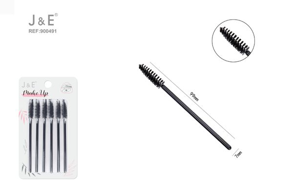 10cm set de cepillo negro para pestañas