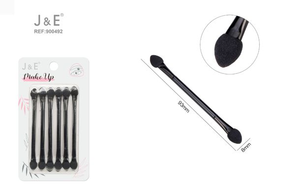 Pincel esponja negr0 ojos 6pcs 8*93mm