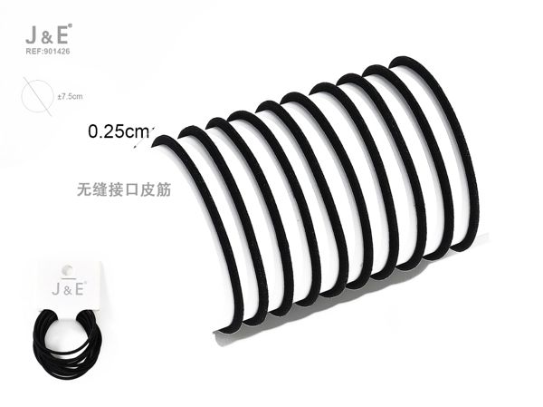 ±0.25cm 10pcs set goma fina negra
