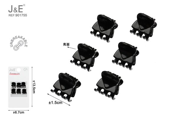 Set de mini pinza acrilica/negro