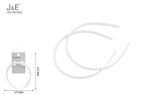 0.8cm diadema en color blanco
